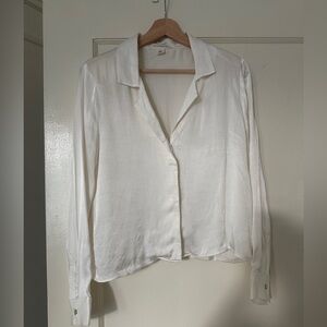 Treasure & Bond White Button Down Shirt